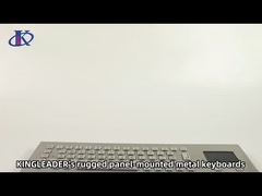 औद्योगिक पैनलमाउंट वाटरप्रूफ वांडलप्रूफ टचपैड के साथ स्टेनलेस स्टील धातु कीबोर्ड