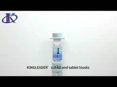 आईपैड या टैबलेट के लिए मजबूत धातु सुरक्षित लॉक करने योग्य एंटी-थेफ्ट बाड़ा और स्टैंड