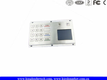 खरीदें 16 फ्लश कुंजी और ऑप्टिकल touchpad के साथ निविड़ अंधकार धातु संख्यात्मक कीपैड online manufacture