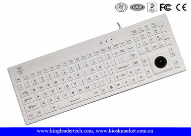 खरीदें व्हाइट IP68 सुपर स्लिम यूएसबी सिलिकॉन कुंजीपटल पर / बंद स्विच के साथ online manufacture