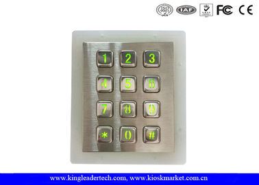 खरीदें कम के लिए Weatherproof ग्रीन बैकलिट धातु कीपैड - जलाया वातावरण online manufacture