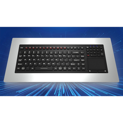 खरीदें IP65 Panelmount Stainless Steel Metal Silicone Industrial Medical Keyboard With Touchpad online manufacture