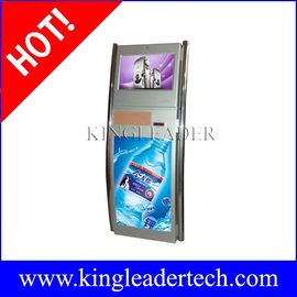 खरीदें स्व देखा touchscreen और दो स्टेनलेस स्टील के खंभे के साथ कियोस्क टिकटिंग सेवा online manufacture