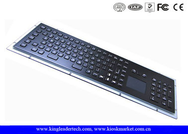 खरीदें धूल के सबूत touchpad और संख्या कीपैड के साथ 103 कुंजी काले धातु कियॉस्क कीबोर्ड online manufacture