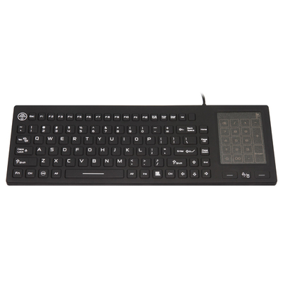 IP68 2-इन-1 टचपैड और नंबर पैड के साथ धोने योग्य मेडिकल अस्पताल कीबोर्ड